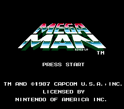 Mega Man Reved Up!! Title Screen